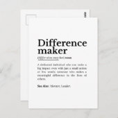 Carte Postale Différenciateur - Citation Inspirationnelle (Devant / Derrière)