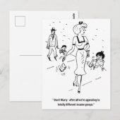 Carte Postale Différents Groupes De Revenus, Situation Amusante, (Devant / Derrière)