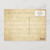 Carte Postale Différents téléphones - Vintage et moderne (Dos)