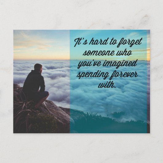 Carte Postale Difficile D'Oublier Le Devis (Devant)