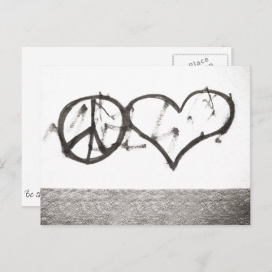 Carte Postale Diffuser l'amour (Devant / Derrière)