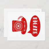 Carte Postale Digame Espagnol Téléphone Salutation (Devant / Derrière)