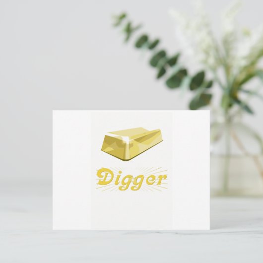 Carte Postale Digger d'or (Debout devant)