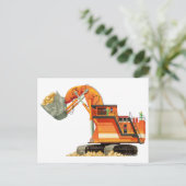 Carte Postale Digger orange (Debout devant)