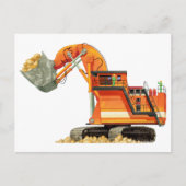 Carte Postale Digger orange (Devant)