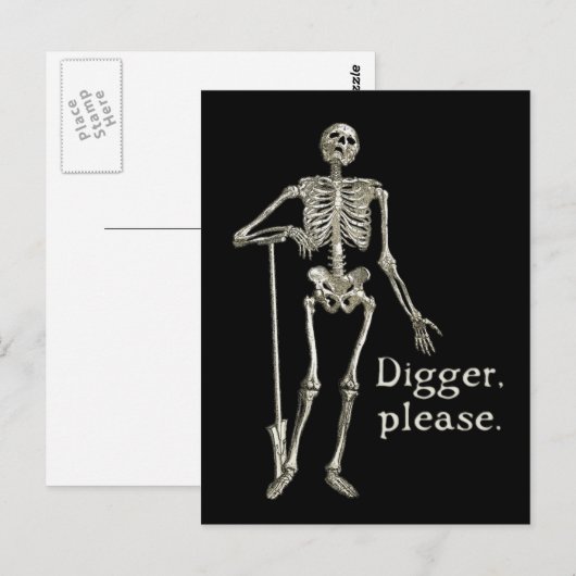 Carte Postale Digger, S'Il Vous Plaît (Devant / Derrière)