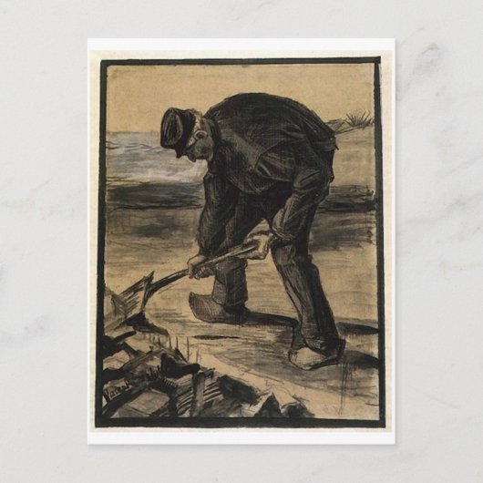 Carte Postale Digger, Vincent van Gogh (Devant)