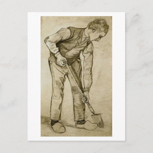 Carte Postale Digger, Vincent van Gogh (Devant)