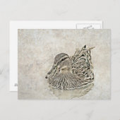 Carte Postale Digital Duck Art (Devant / Derrière)