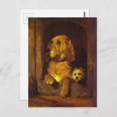 Carte Postale Dignité et confiance par Edwin Henry Landseer (Devant / Derrière)