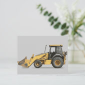 Carte Postale Digue d'excavateur de construction la plus froide (Debout devant)