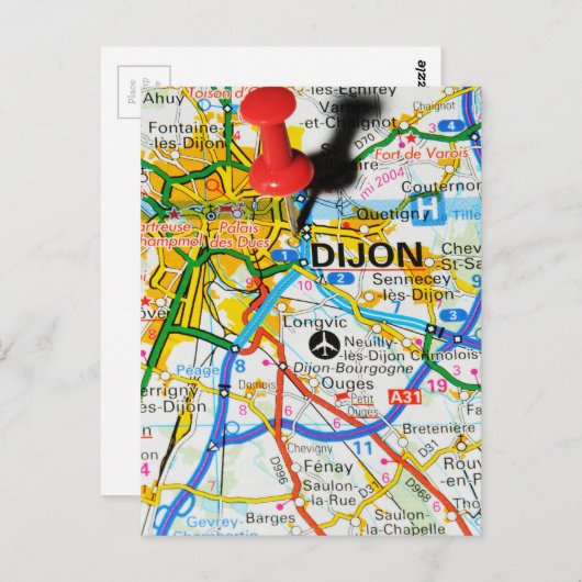 Carte Postale Dijon, France (Devant / Derrière)