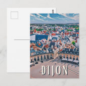 Carte Postale Dijon Photo Vintage  (Devant / Derrière)