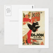 Carte Postale Dijon Poulet Vintage (Devant / Derrière)