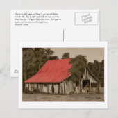 Carte postale Dilapidated Red Roofed Barn (Devant / Derrière)