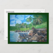 Carte postale d'îles des Seychelles (Devant / Derrière)