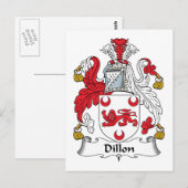 Carte Postale Dillon Family Crest (Devant / Derrière)