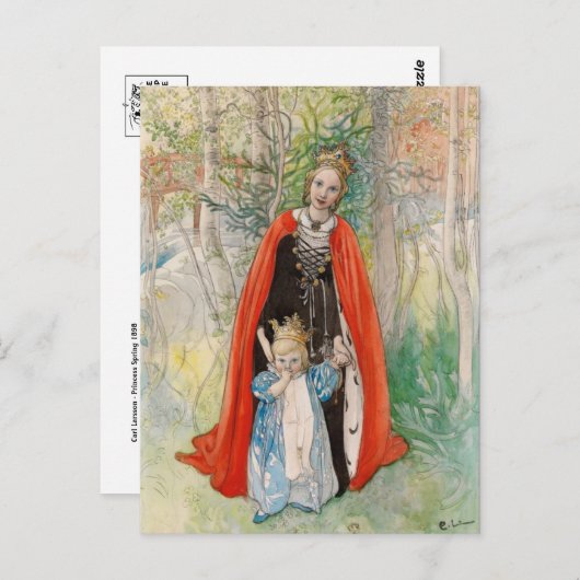 Carte postale d'illustration classique (Devant / Derrière)