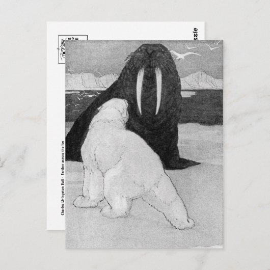 Carte postale d'illustration classique (Devant / Derrière)