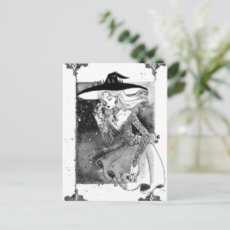 Carte postale d'illustration de carte de tarot de 