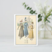 Carte postale d'illustration de mode vintage 1915 (Debout devant)