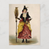 Carte postale d'illustration de sorcière victorien (Devant)
