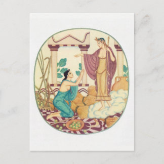 Carte postale d'illustration vintage