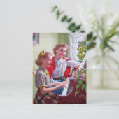 Carte postale d'illustration vintage (Debout devant)