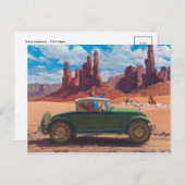 Carte postale d'illustration vintage (Devant / Derrière)