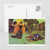 Carte postale d'illustration vintage (Devant / Derrière)