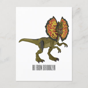 Carte Postale Dilophosaurus dessin animé
