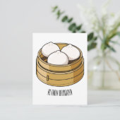 Carte Postale Dim sum dessin animé (Debout devant)