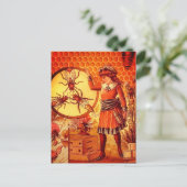 Carte postale d'image de fille apicultrice de abei (Debout devant)