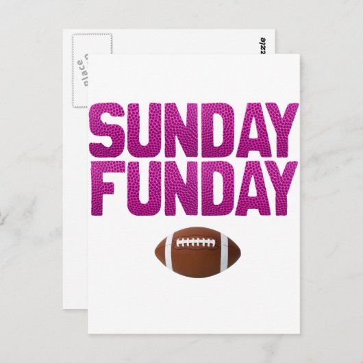 Carte Postale Dimanche (Devant / Derrière)