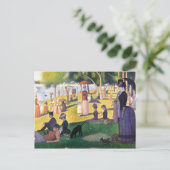 Carte Postale Dimanche à La Grande Jatte par Georges Seurat (Debout devant)