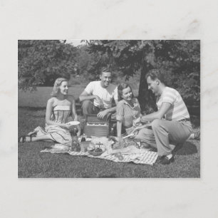 Carte Postale Dimanche au parc avec des amis