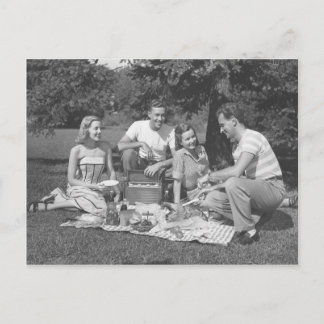 Carte Postale Dimanche au parc avec des amis