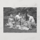 Carte Postale Dimanche au parc avec des amis (Devant)