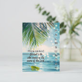 Carte Postale Dimanche des Rameaux Hosanna Écriture  (Debout devant)