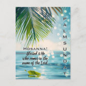 Carte Postale Dimanche des Rameaux Hosanna Écriture  (Devant)