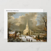 Carte Postale Dimanche d'hiver à Olden Times (Devant / Derrière)