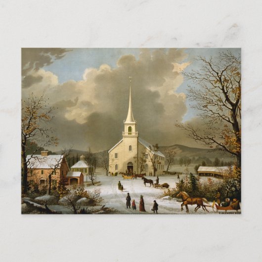 Carte Postale Dimanche d'hiver à Olden Times (Devant)