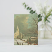 Carte Postale Dimanche d'hiver dans les temps anciens (Debout devant)