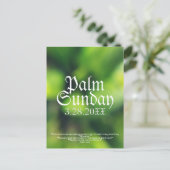 Carte Postale Dimanche du Palm en vert (Debout devant)