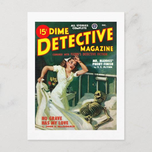 Carte Postale Dime Detective Magazine (déc. 1948) (Devant)