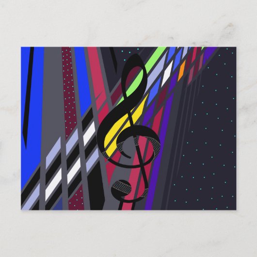 Carte Postale Dimensions dans la musique (Devant)