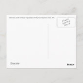 Carte postale Dimetrodon (Dos)