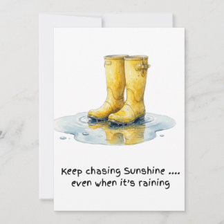 Carte postale d'impression d'art aquarelle Bottes