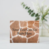 Carte postale d'impression Giraffe (Debout devant)
