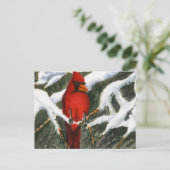 Carte postale d'impression paysage neigeux (Debout devant)